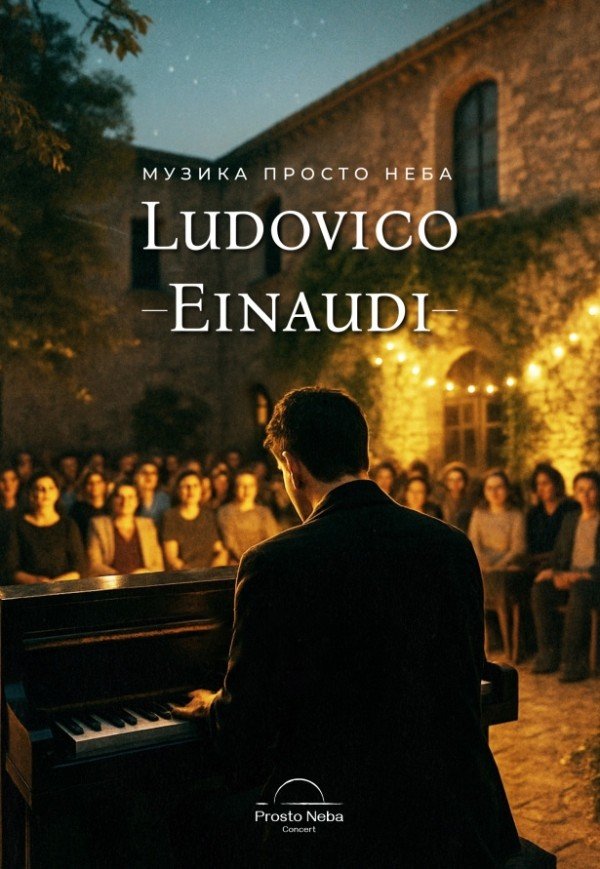 Музыка Ludovico Einaudi в уютном дворике